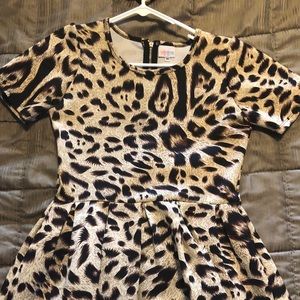 Unicorn LuLaRoe Leopard Amelia Dress